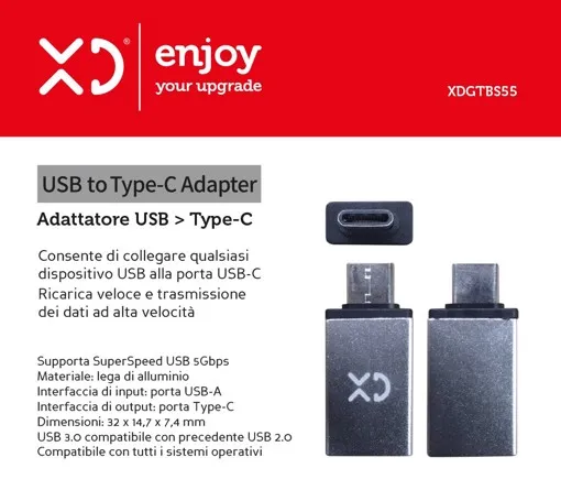 XD USB to Type-C Adapter - Adattatore USB > Type-C