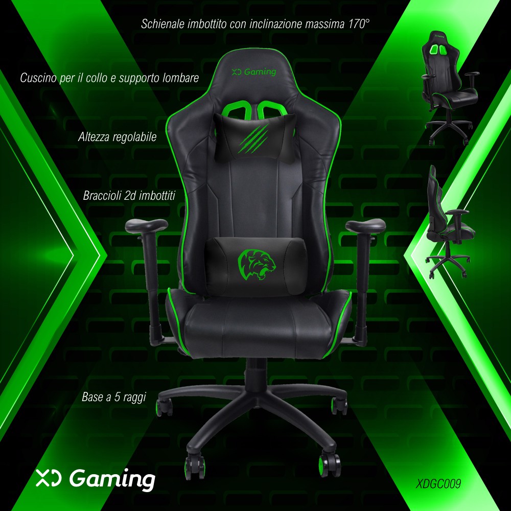 XD Enjoy XD Pro-Gamer Chair - Sedia Gamer Pro, Sedie Gaming e Poltrone  Ufficio in Offerta su Stay On