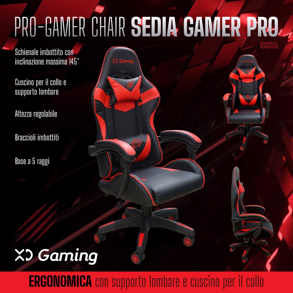 XD Enjoy XD Gamer Chair - Sedia Gamer