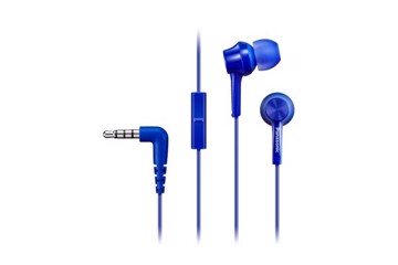 Auricolare panasonic inear blu microfono cavo 1.2