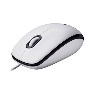 Mouse a filo logitech m100 wht sost 910005004