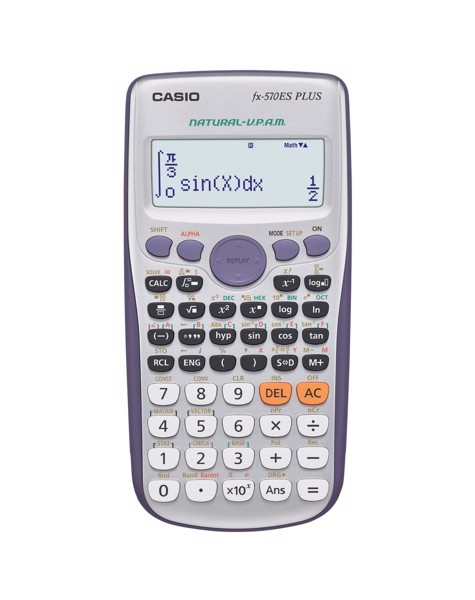 Casio FX-570ES Plus calcolatrice Desktop Calcolatrice scientifica Grigio