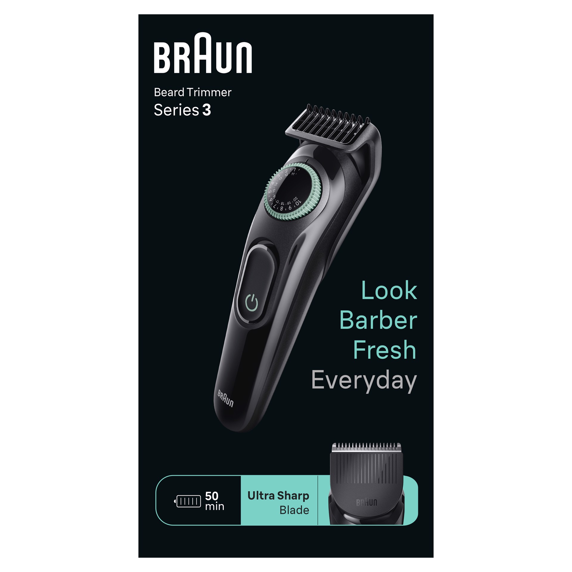 BRAUN BeardTrimmer 3 BT3411 Regolabarba Uomo, Tagliacapelli e regolabarba  in Offerta su Stay On