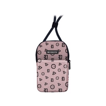 Crossbody bag canvas, pink