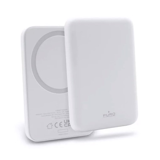PURO Slim Power Mag Polimeri di litio (LiPo) 4000 mAh Carica wireless Bianco