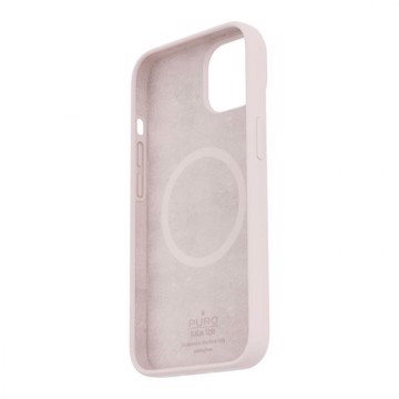 Puro cover in silicone liquido per iphone 14/13 6.1'' rosa