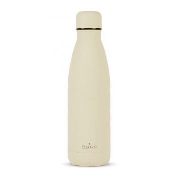 Puro bottiglia icon acciaio strato 500ml beige