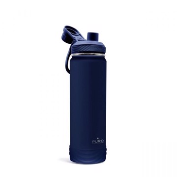 Puro bottiglia outdoor acciaio strato 750ml blu scuro