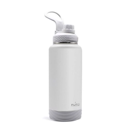 PURO WB900OUTDOORDW1LGREY borraccia Uso quotidiano, Trekking, Sport 960 ml Silicone, Acciaio inossidabile Grigio