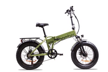 Emg bomber nera x4 verde 25km/h,40km,ruote da 20',36v