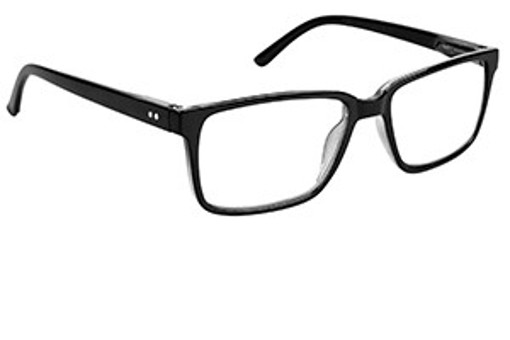 Foster Grant P159440110Z occhiali di moda Unisex Rettangolo Montatura piena Nero