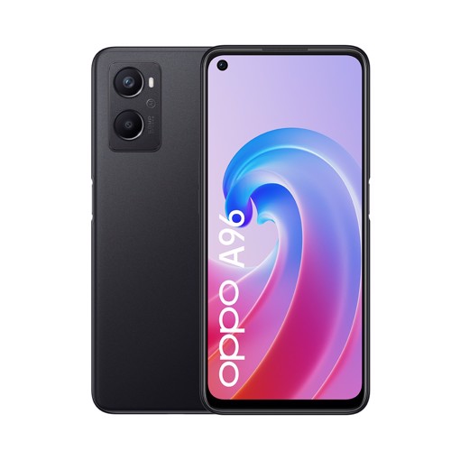 OPPO A96 Smartphone, NFC, Fotocamera principale da 50 Mp+AI e frontale da 16Mp, Display 6.59” 90HZ, 5000mAh, RAM 8GB+128GB espand. (1TB), [Extra Garanzia 24+6 Mesi Versione Italiana] Starry Black