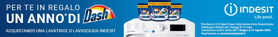 INDESIT REGALA UN ANNO DI LAVAGGI