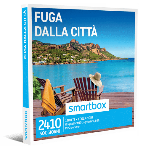 Smartbox Cofanetto Fuga Dalla Città - 1 notte • 1 colazione
Originali hotel 3*, agriturismi, B&B...
Per 2 persone