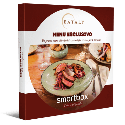 Smartbox Cofanetto Menu Esclusivo - Un pranzo o cena di tre portate con bottiglia di vino, per 2 persone