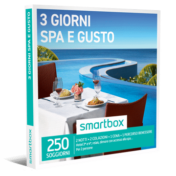 2 notti • 2 colazioni • 1 cena • 1 percorso benessere
Hotel 3* e 4*, relais,
dimore con accesso alla spa…
Per 2 persone
