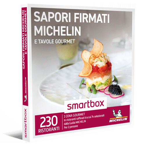 Smartbox Cofanetto Sapori Firmati Michelin E Tavole Gourmet - 1 CENA GOURMET In ristoranti raffinati tra cui 74 selezionati dalla Guida MICHELIN