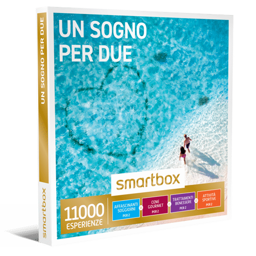 Smartbox Cofanetto Un Sogno Per Due - Affascinanti
soggiorni
PER 2
O
Cene
gourmet
PER 2
O
Trattamenti
benessere
PER 2
O
Attività
sportive
PER 2