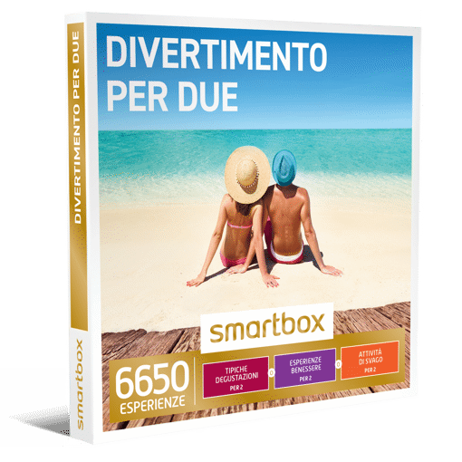 Smartbox Cofanetto Divertimento Per Due   - Tipiche
degustazioni
PER 2
O
Esperienze
benessere
PER 2
O
Attività
di svago
PER 2