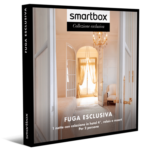 Smartbox Cofanetto Fuga Esclusiva - 1 NOTTE CON COLAZIONE IN HOTEL 4*, RELAIS E RESORT                                                         Per 2 persone