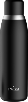 Puro smart bottiglia acciaio display lcd 500ml nero