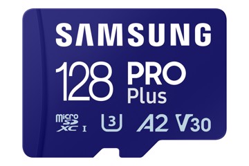 Microsd pro plus 128gb 2023 classe u3, v30, a2, sd adapte