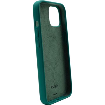 Puro cover in silicone liquido per iphone 14/13 verde scuro