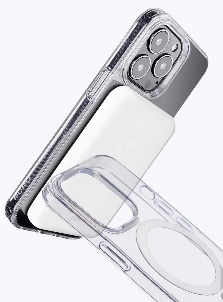 Custodia Magnetica Per IPhone 14 Pro 6.1'' – Trasparente Anti-ingiallimento TPU Con Protezione Fotocamera E MagSafe + Pellicola Vetro Inclusa