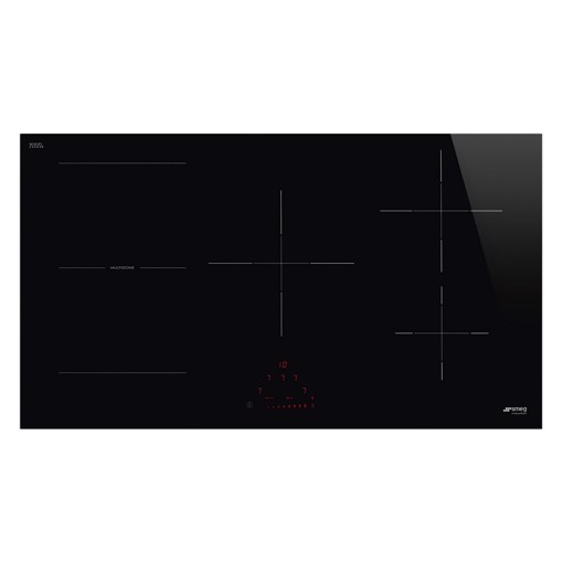 Smeg Universal SI1M4954D piano cottura Nero Da incasso 90 cm Piano cottura a induzione 5 Fornello(i)