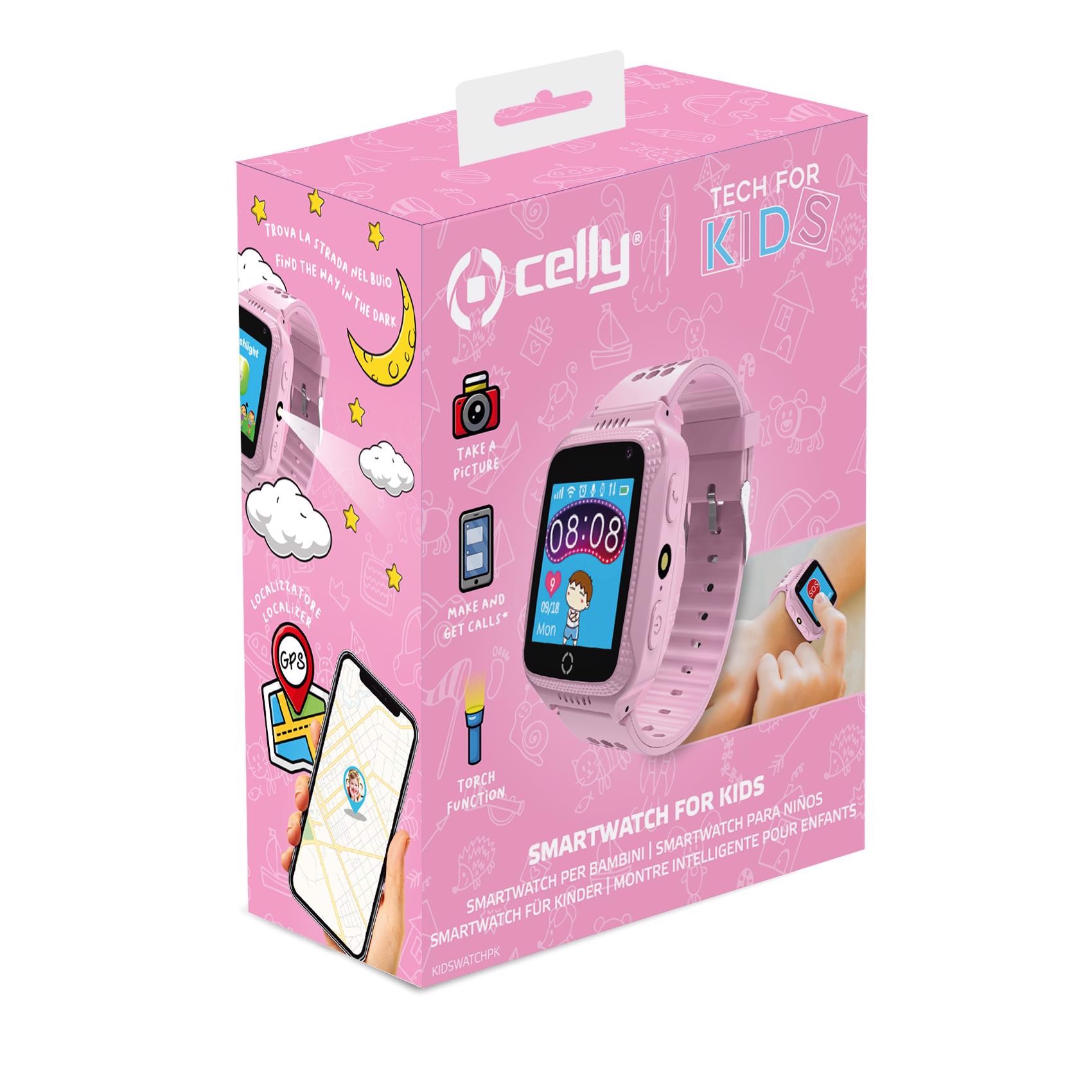 CELLY KIDSWATCH Smartwatch per bambini, Smartwatch in Offerta su Stay On