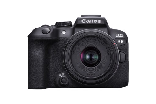 Canon EOS R10 + RF-S 18-45mm F4.5-6.3 IS STM + adattatore EF- R