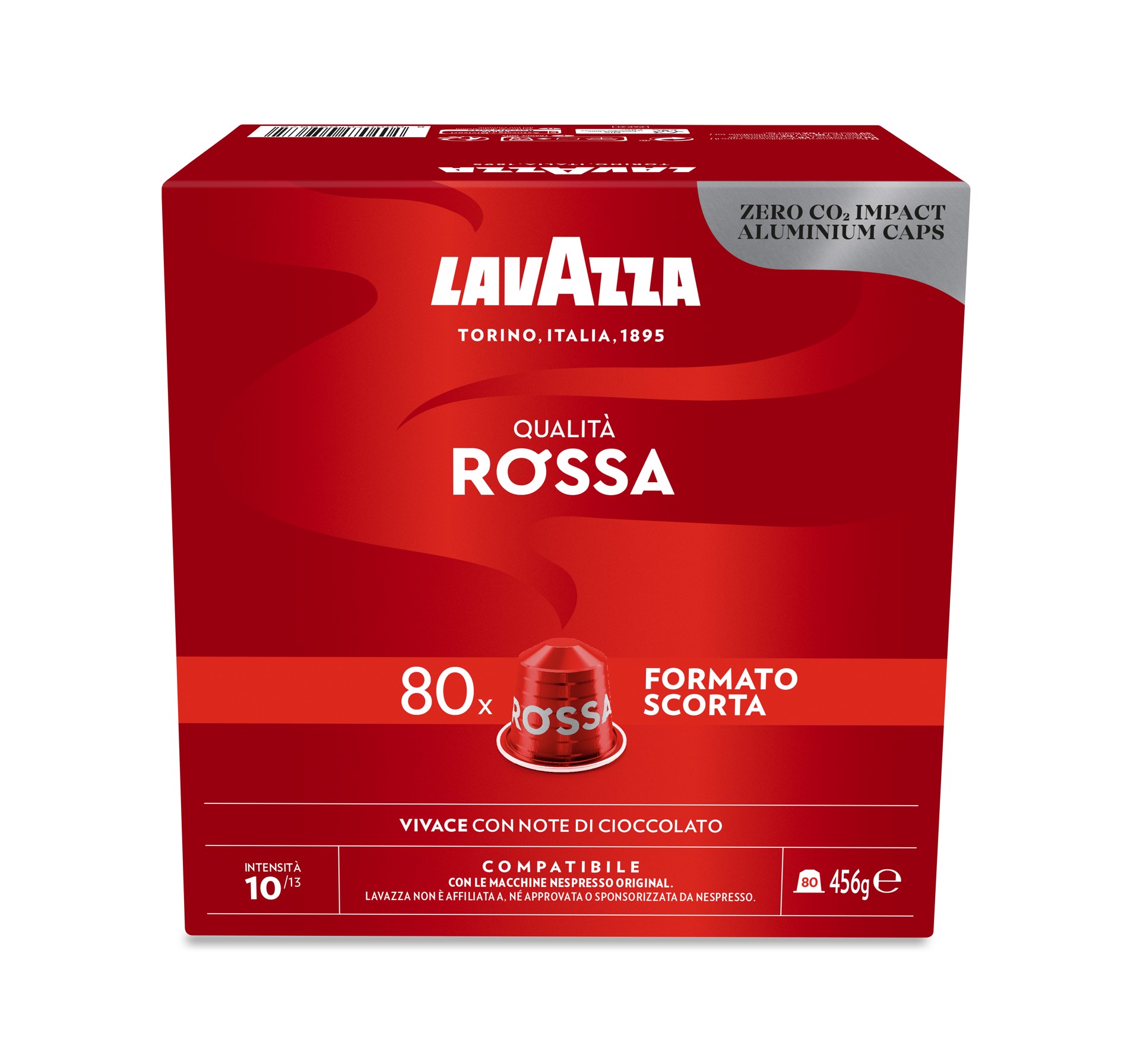 LAVAZZA Capsule Compatibili Nespresso Qualita Rossa, 80 Capsule, Capsule  per macchine Nespresso in Offerta su Stay On