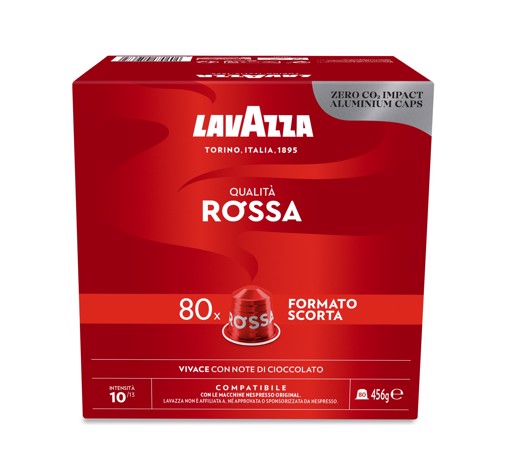 Lavazza Capsule Compatibili Nespresso Qualità Rossa, 80 Capsule