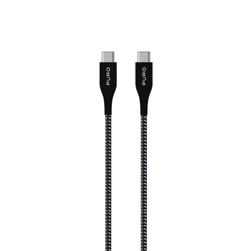 PURO CUSBCUSBCFABK3BLK cavo USB 1,2 m USB 3.2 Gen 1 (3.1 Gen 1) USB C Nero