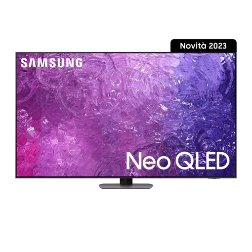 Samsung Series 9 TV QE75QN90CATXZT Neo QLED 4K, Smart TV 75" Processore Neural Quantum 4K, Dolby Atmos e OTS+, Carbon Silver 2023