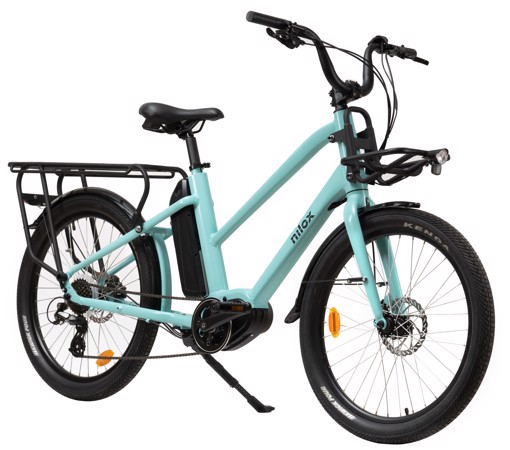Nilox 30NXEBCMMV1 bicicletta elettrica Blu Alluminio 61 cm (24") 26 kg Litio
