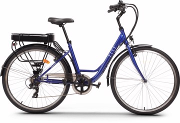 E-bike ec28lb city lady - blu shimano 7 speed - motor 250w