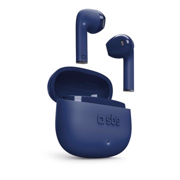 Auricolari semi in ear touch, bluetooth, blu