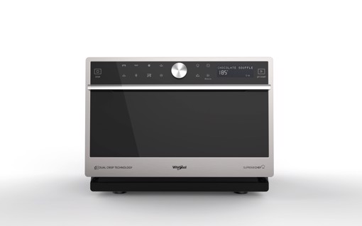 Whirlpool MWSC 9133 SX Superficie piana Microonde combinato 33 L 1000 W Nero, Acciaio inossidabile