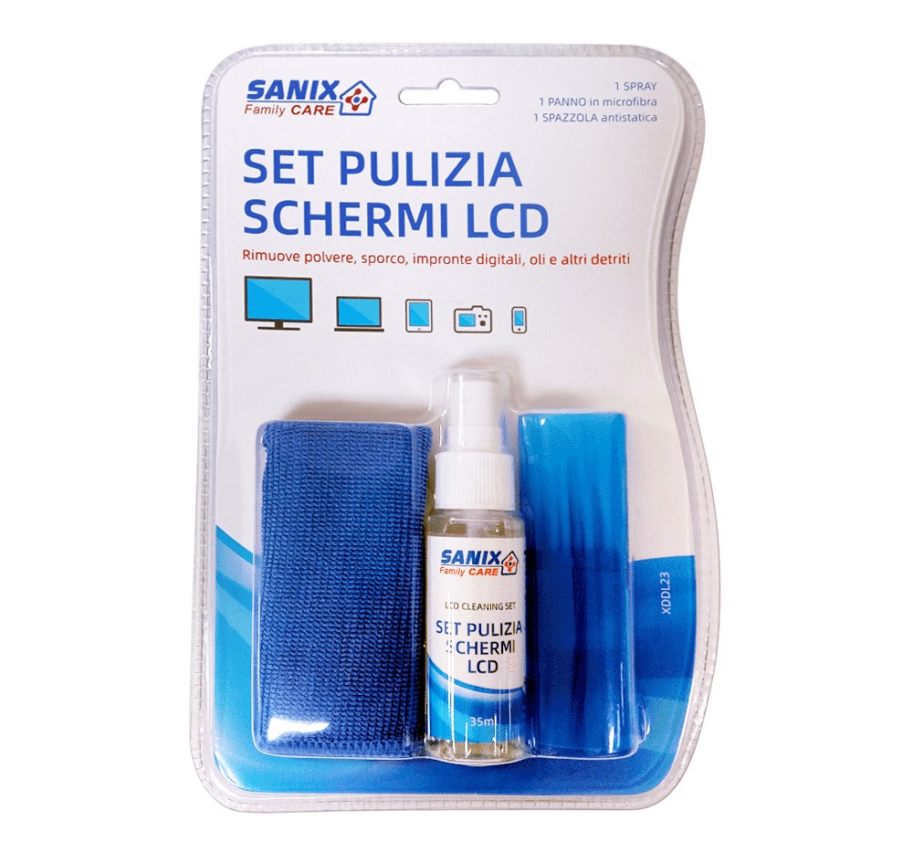 XD Enjoy Set Pulizia Schermi Lcd - Sanix, ACCESSORI TV in Offerta su Stay  On