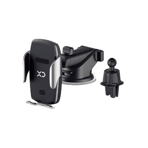 XD Enjoy Kit 2 in 1 - supporto da auto con caricabatterie wireless