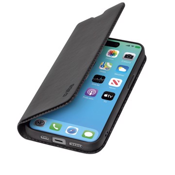 Wallet lite in pu per iphone iphone 15 pro, colore nero