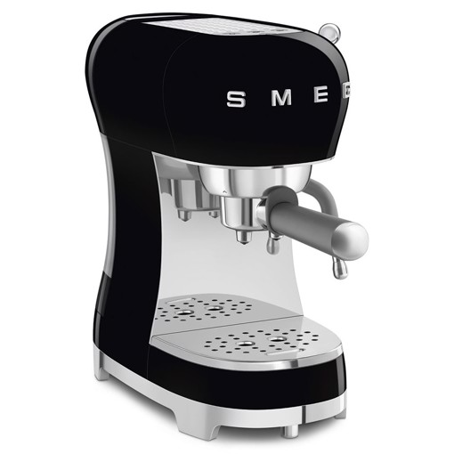 Smeg Macchina da Caffè Espresso Manuale 50's Style – Nero LUCIDO – ECF02BLEU