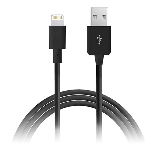 PURO CAPLTBLK cavo Lightning 1 m Nero