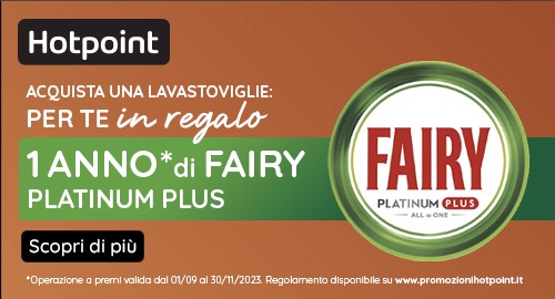 HOTPOINT REGALA UN ANNO DI LAVAGGIO PER LA TUA LAVASTOVIGLIE