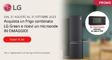 Acquista un frigo LG e ricevi un microonde in regalo