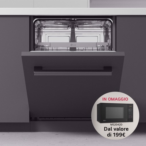 LG QuadWash DB242TX Lavastoviglie a scomparsa totale Classe D 46dB 14 coperti Wi-Fi