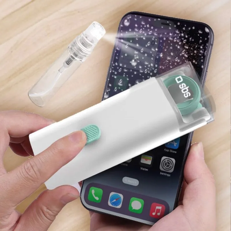 Kit Pulizia 7 In 1 Per Tastiera E Dispositivi - Penna, Spazzole, Spray, Panno - Foto 9