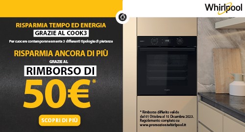 CASH BACK FORNI WHIRLPOOL
