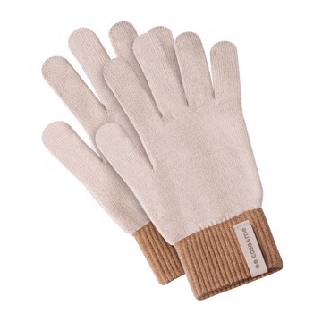 Guanti invernali touch taglia unica,bicolore, beige